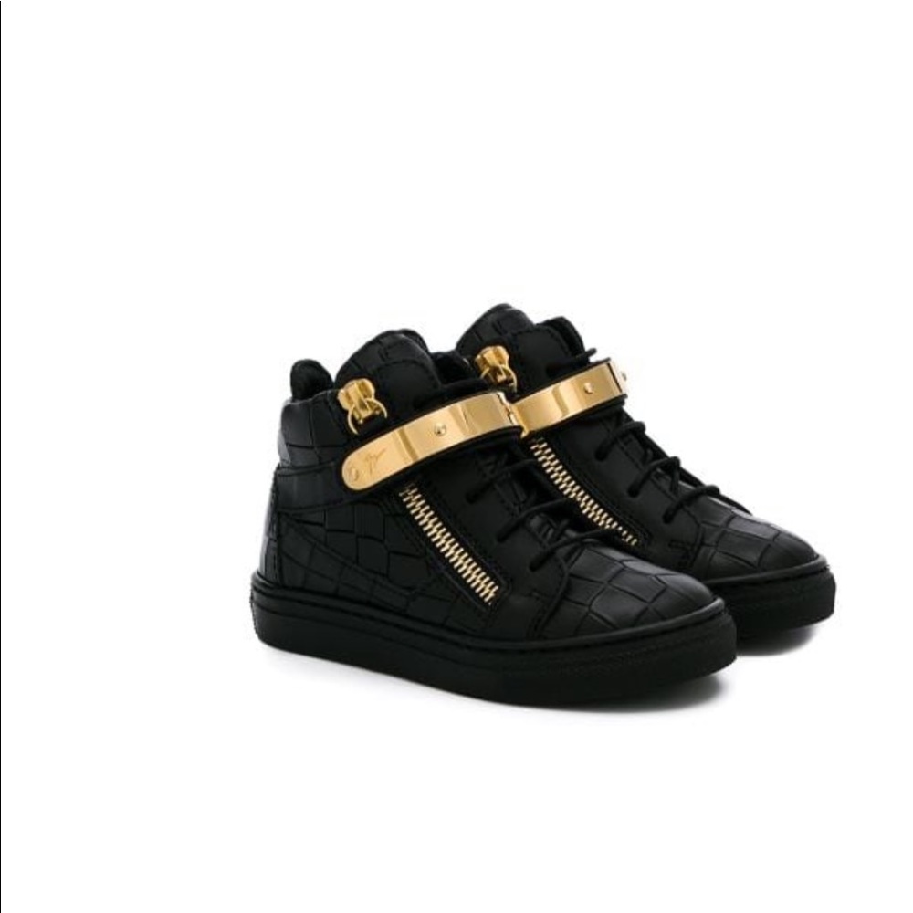 Giuseppe Junior crocodile effect hi-tops